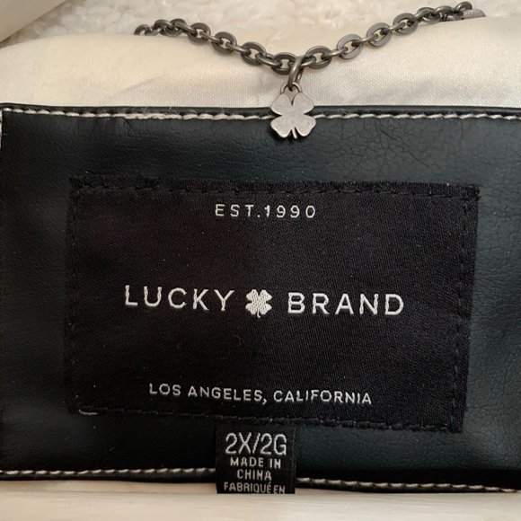 Lucky Brand Double Breasted Faux Teddy Fur Coat 2X - Picture 3 of 12